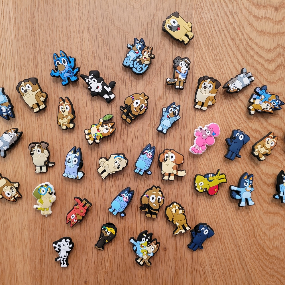 Adorable Bluey Jibbitz Charms – Set of 4